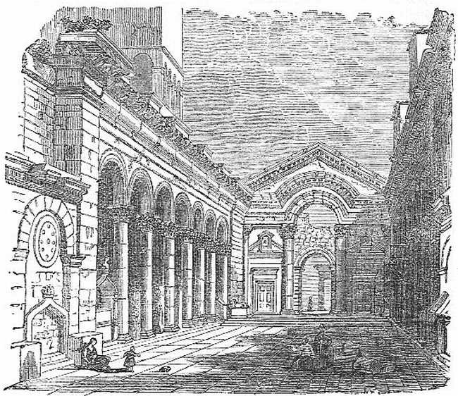 The Court-yard of Diocletian's Palace at Spalatro